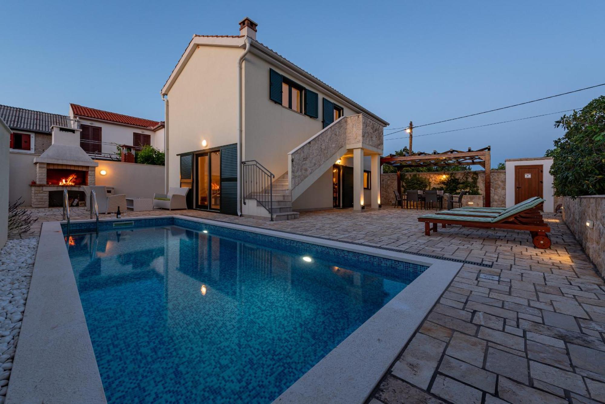 Villa Ivo Zadarvillas Vinjerac Exteriör bild